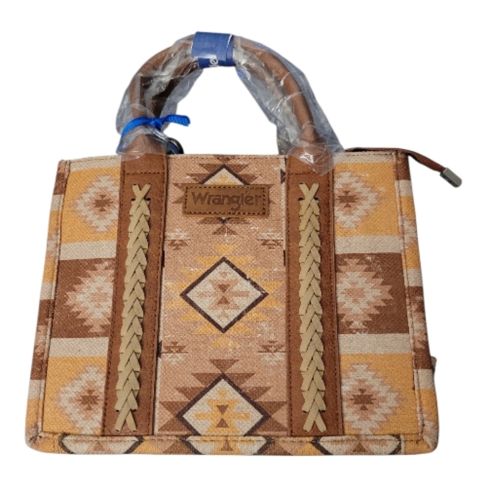 Wrangler Women's Aztec Tan and Brown Tote